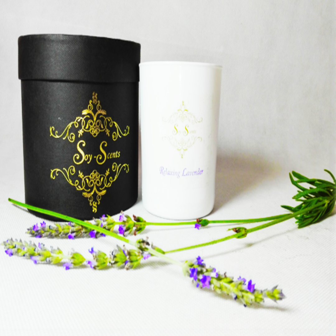 SOY SCENTS CANDLE RELAXING LAVENDER