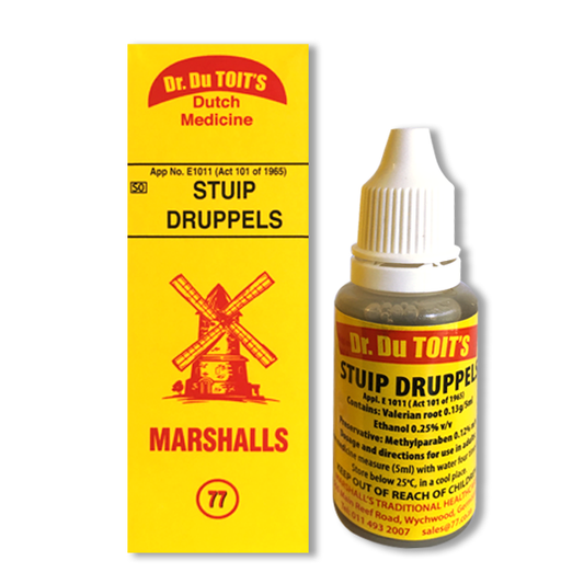 DR DU TOIT'S DUTCH MEDICINE STUIPDRUPPELS 20ML