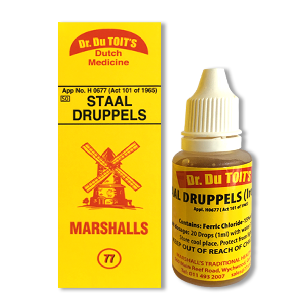 DR DU TOIT'S DUTCH MEDICINE STAALDRUPPELS 20ML