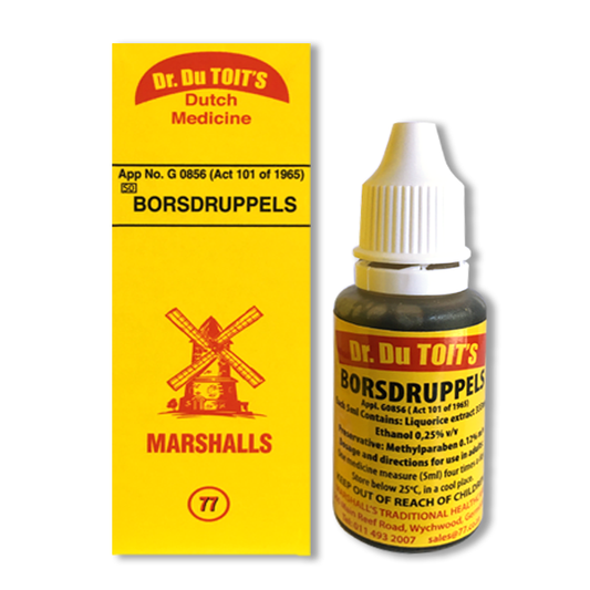 DR DU TOIT'S DUTCH MEDICINE BORSDRUPPELS 20ML