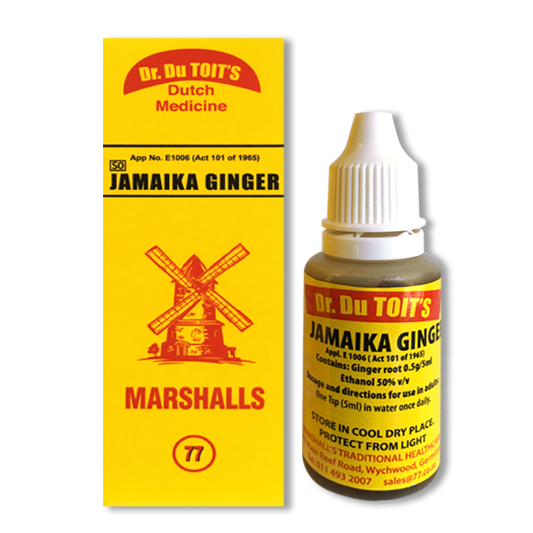 DR DU TOIT'S DUTCH MEDICINE JAMAICA GINGER 20ML