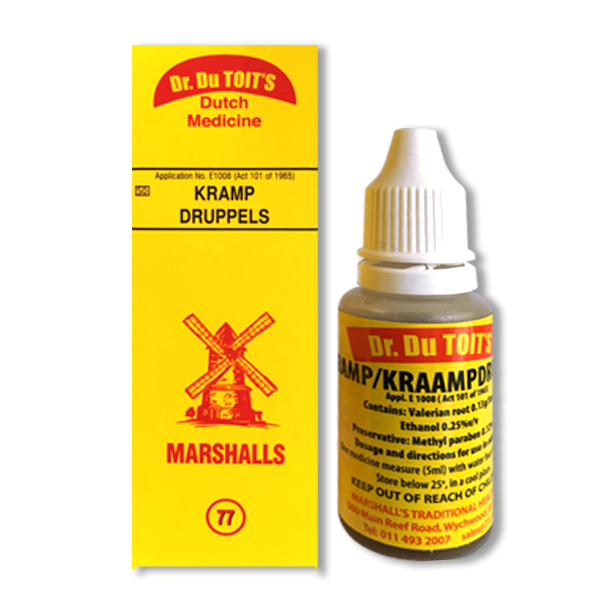 DR DU TOIT'S DUTCH MEDICINE KRAMP DRUPPELS 20ML