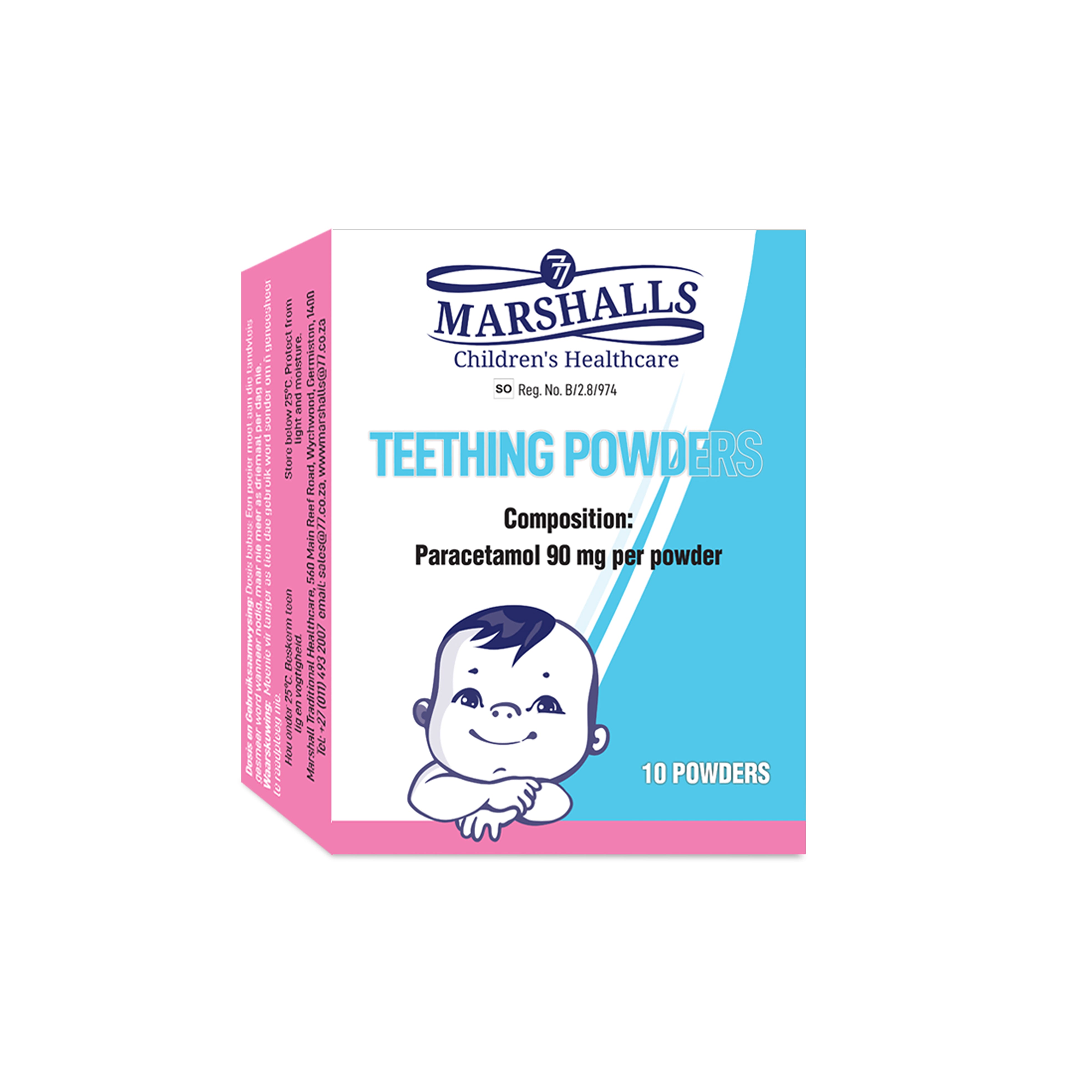 CHILDRENS TEETHING POWDER 10s Marshalls Traditional Healthcare Childrens teething powder 10s marshalls traditional healthcare